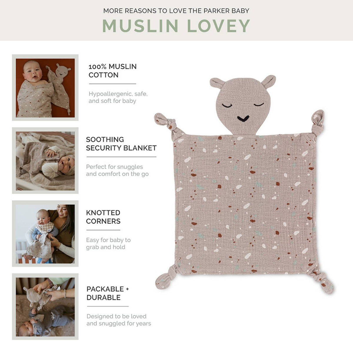 Doudou in mussola 100% - Alpaca