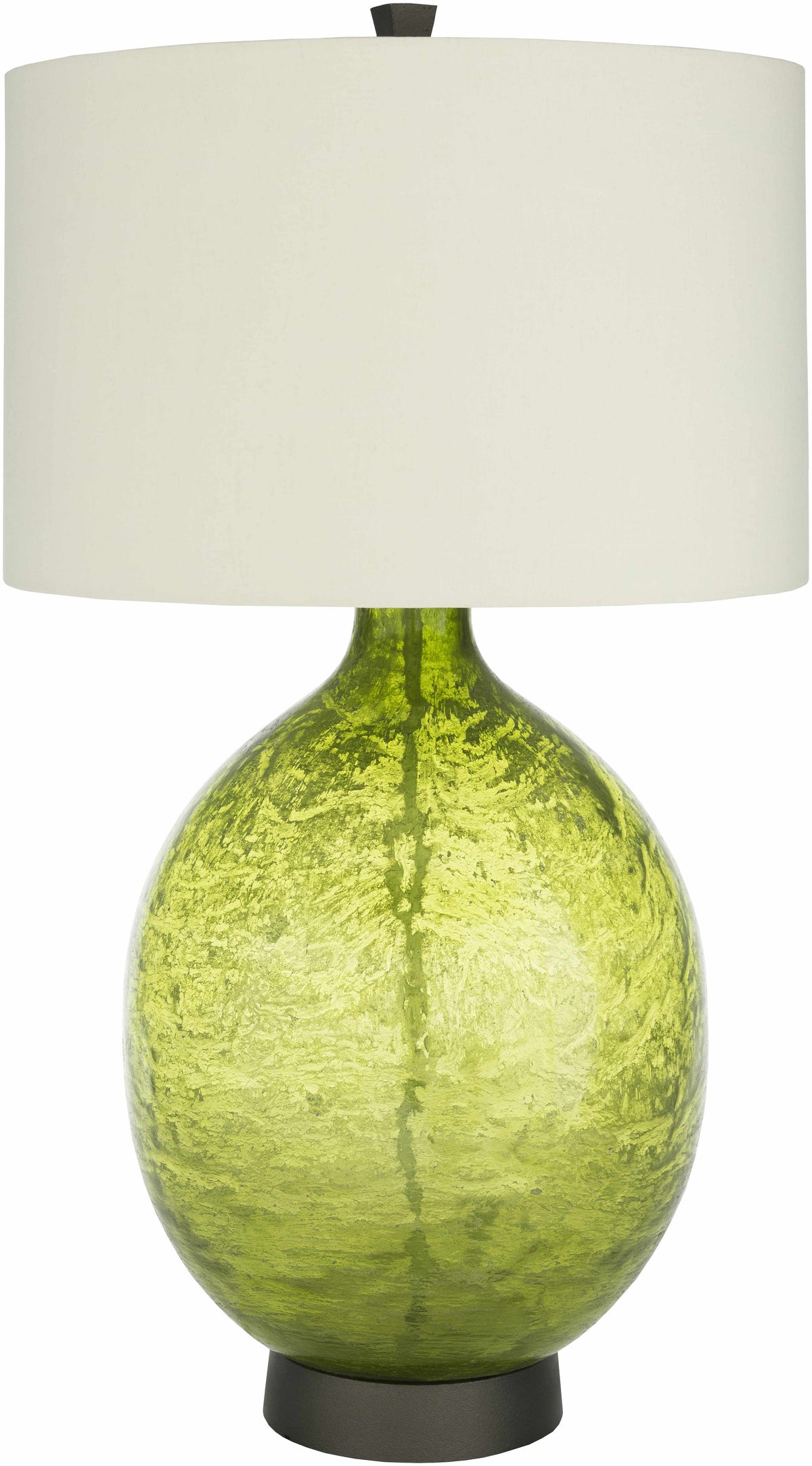 Lampe de table en verre vert citron Westview - Soldes