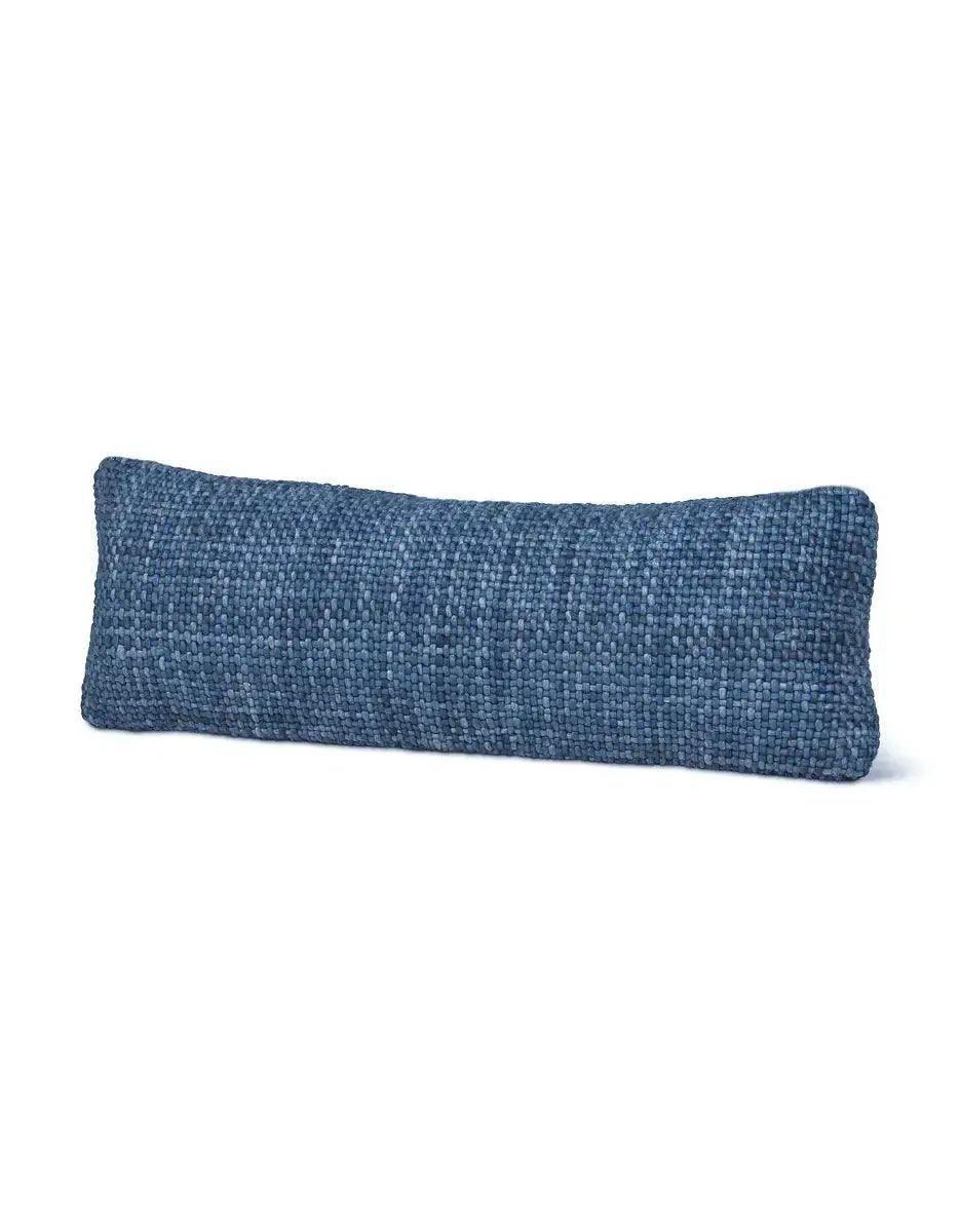Oreiller en duvet synthétique tissé main Luxe Indigo