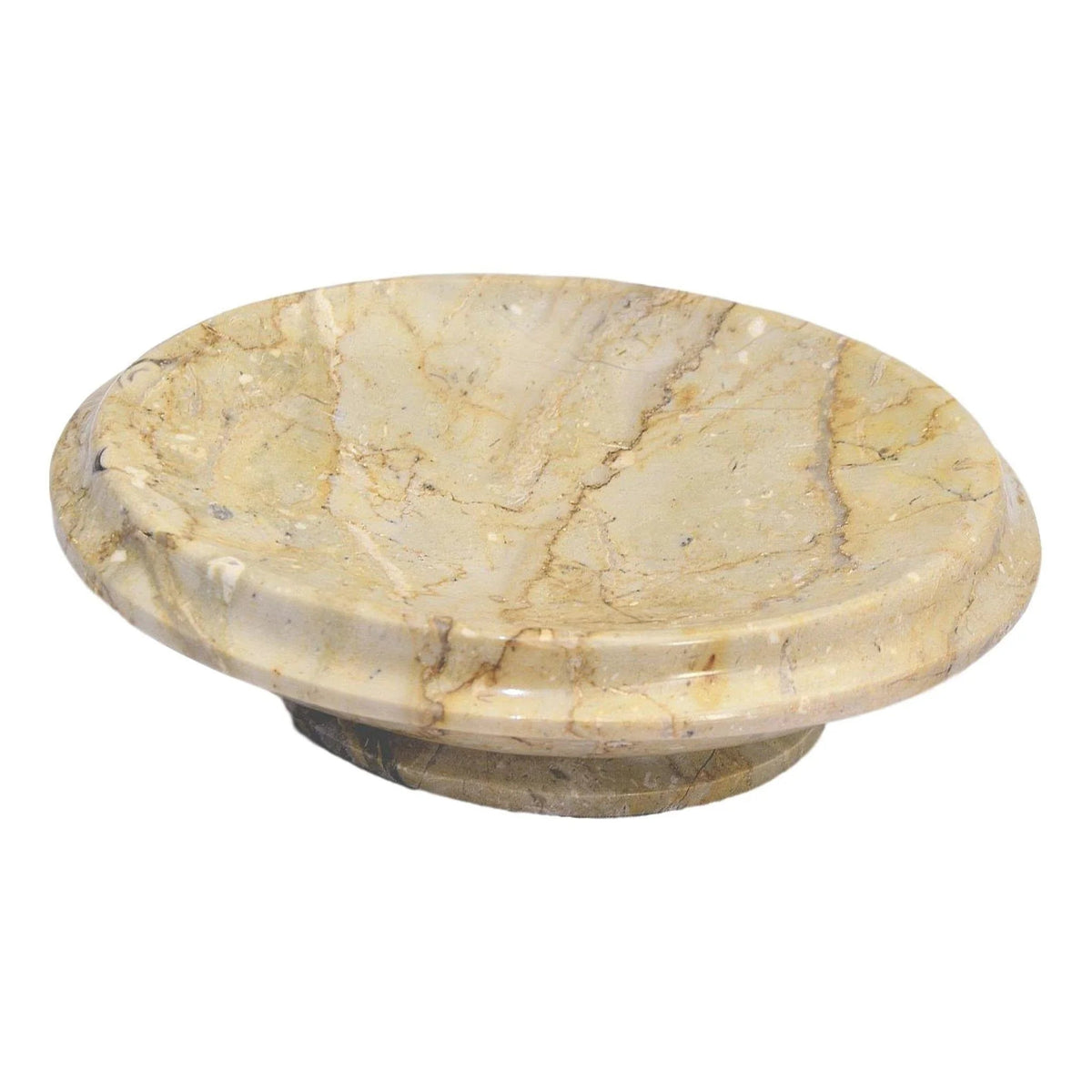 Portasapone in marmo beige Sahara