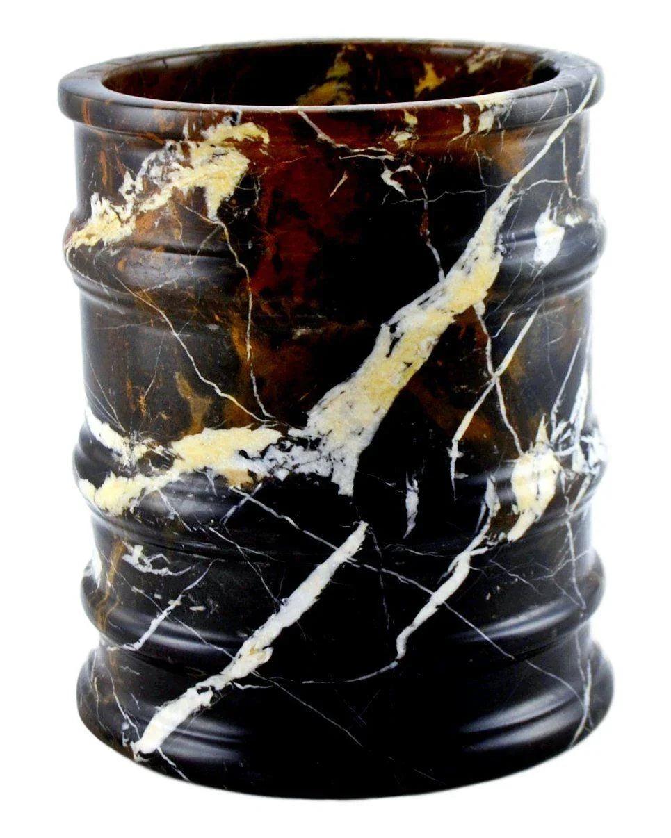 Cestino gettacarte in marmo Michelangelo | Collezione Bengal