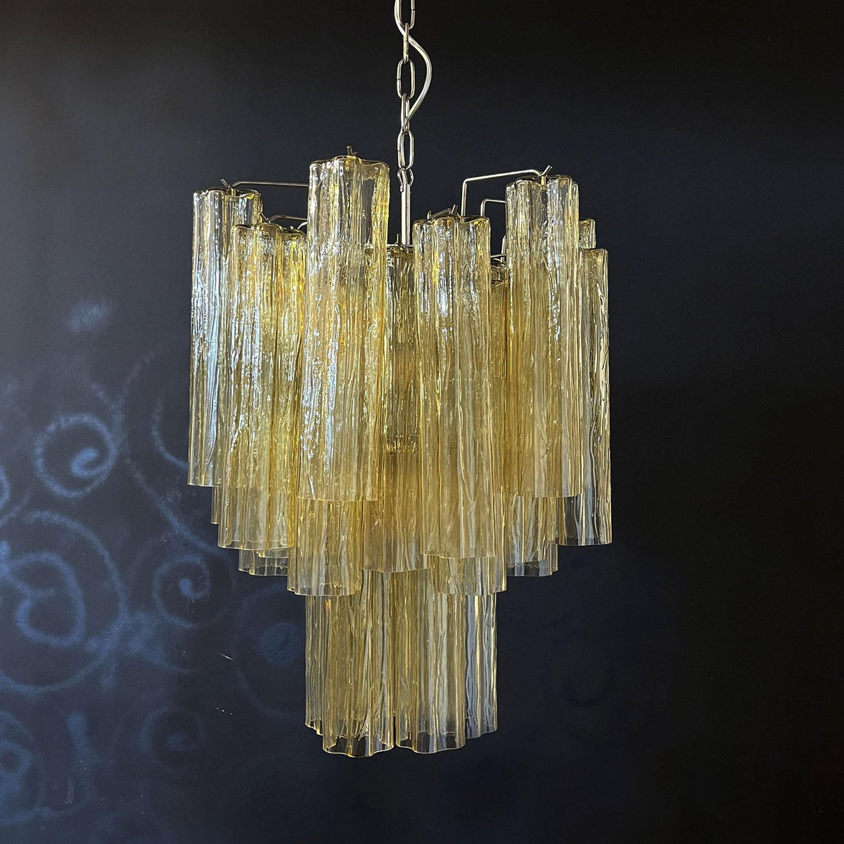 Murano Glass Tube Chandelier