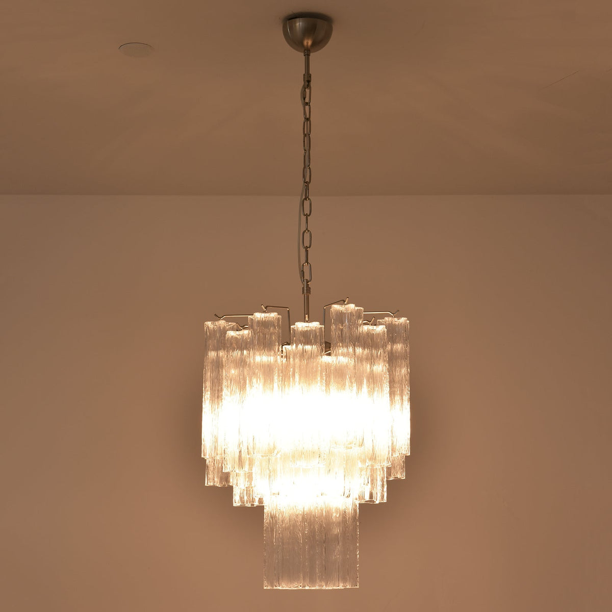 Murano Glass Tube Chandelier