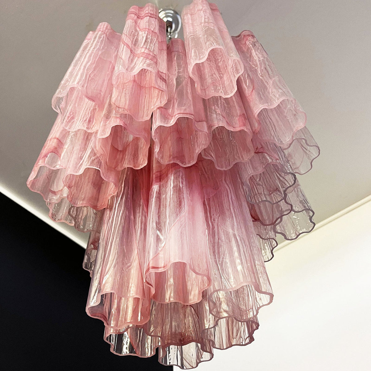 Murano Glass Tube Chandelier