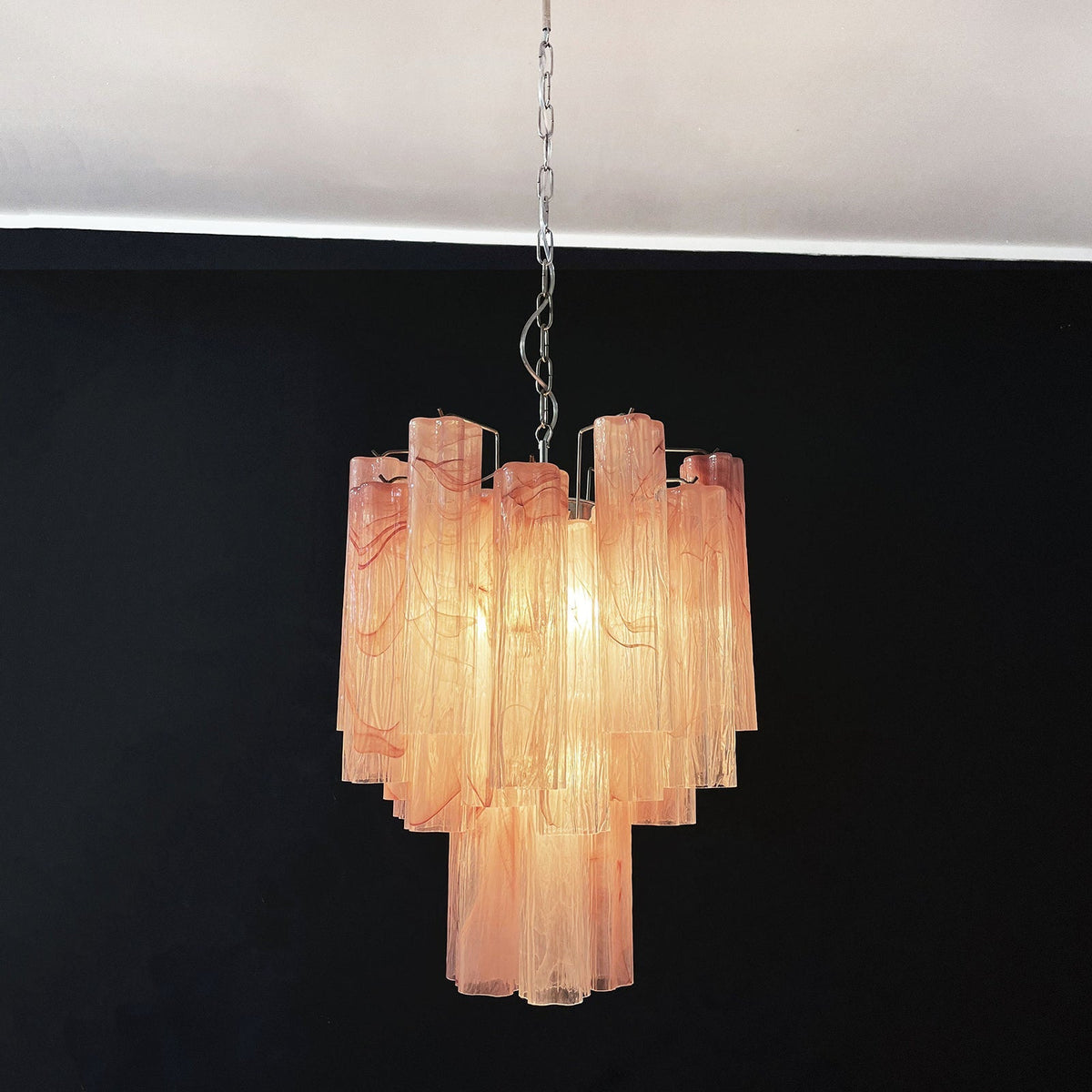 Murano Glass Tube Chandelier