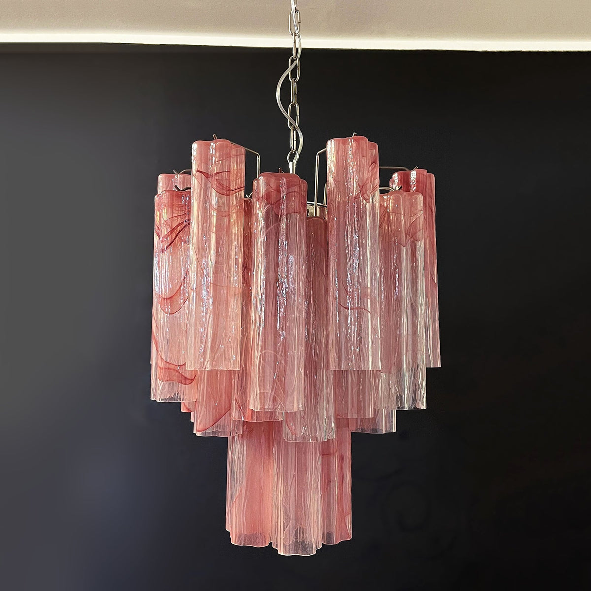Murano Glass Tube Chandelier