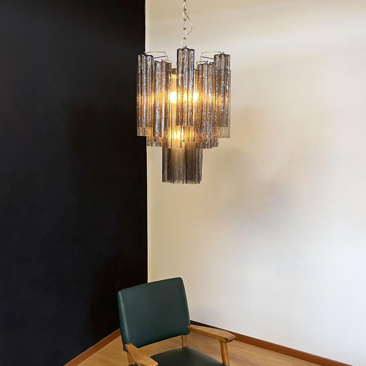 Murano Glass Tube Chandelier
