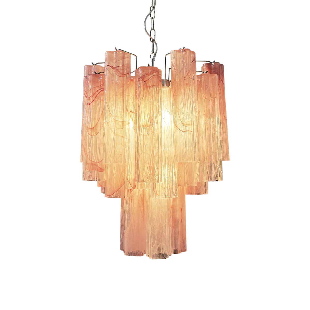 Murano Glass Tube Chandelier