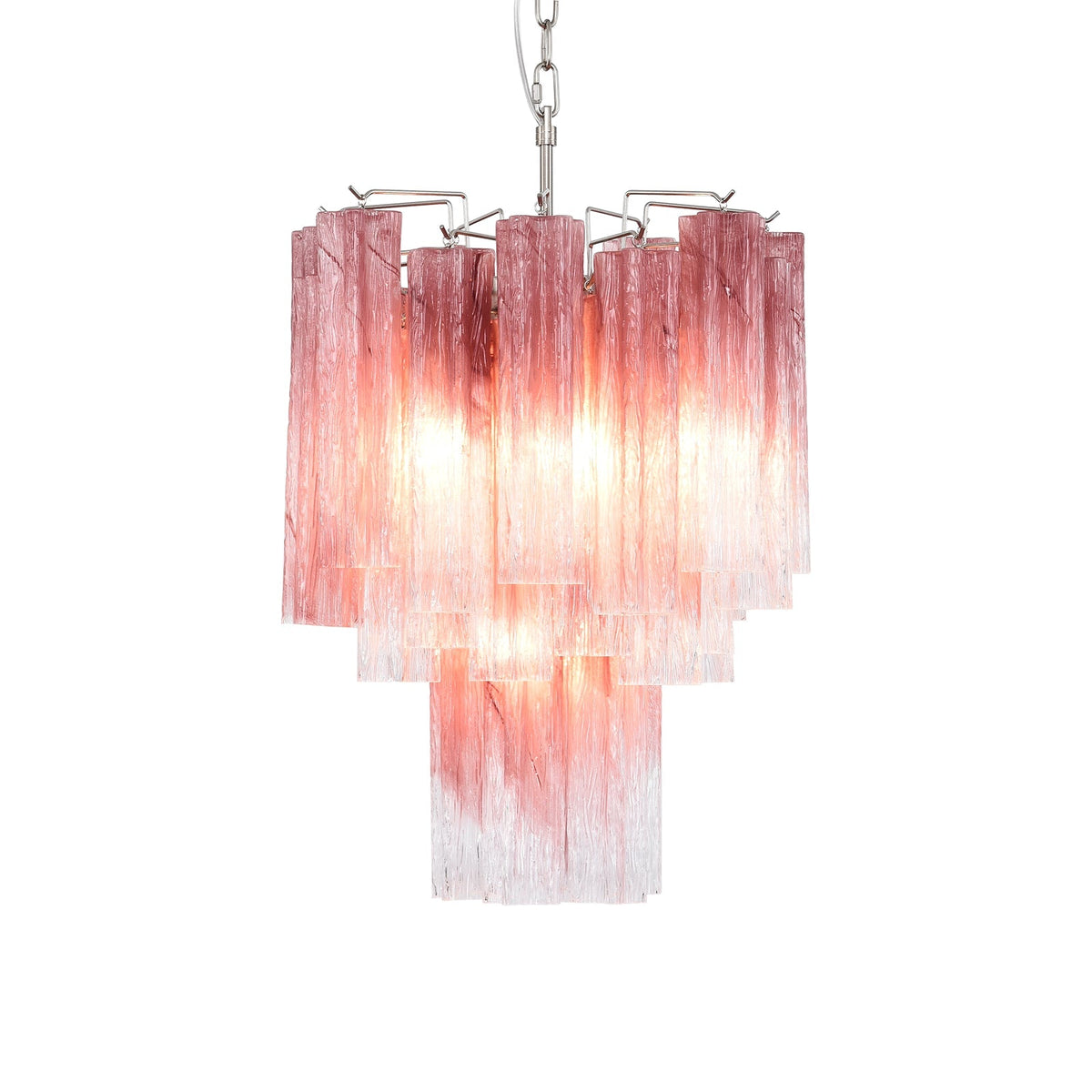 Murano Glass Tube Chandelier