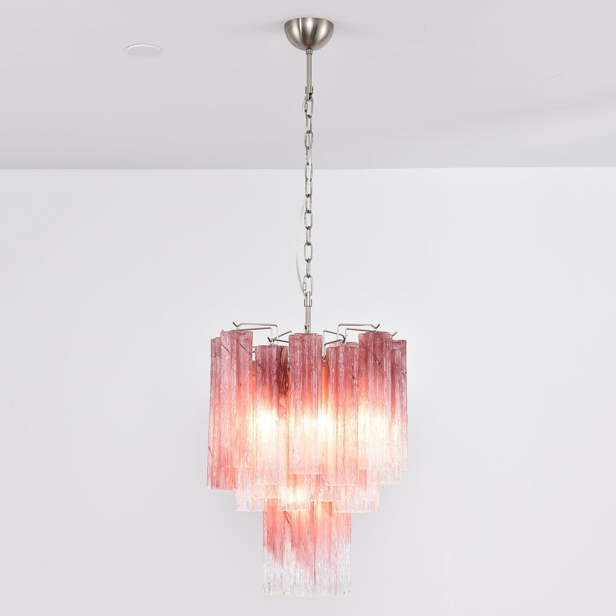 Murano Glass Tube Chandelier