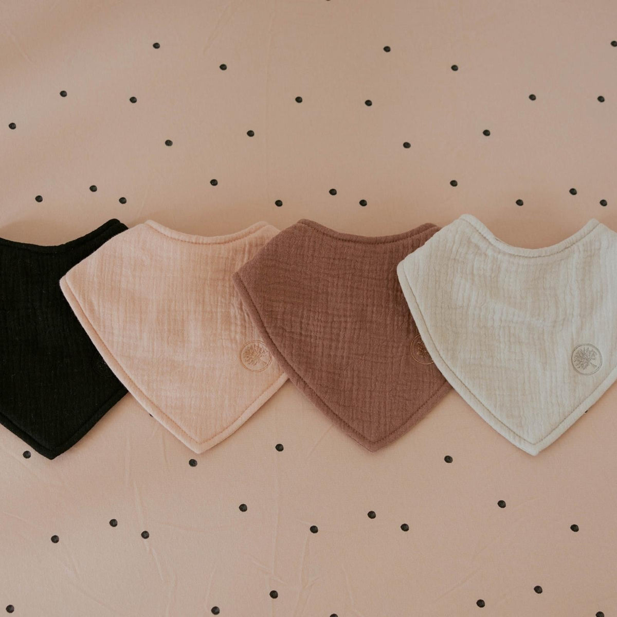 Set di bavaglini bandana in mussola Bliss (confezione da 4)