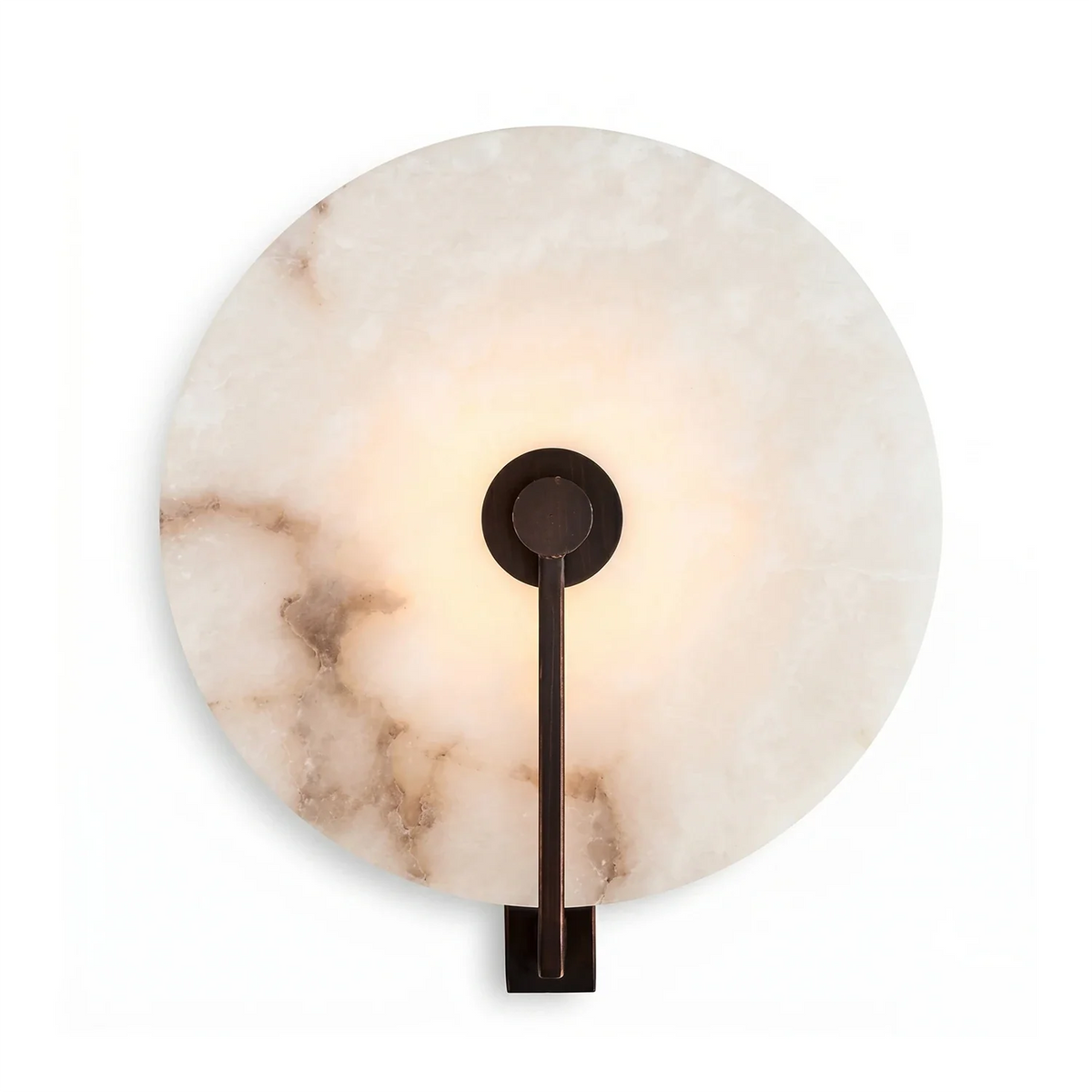Applique murale LED en albâtre naturel