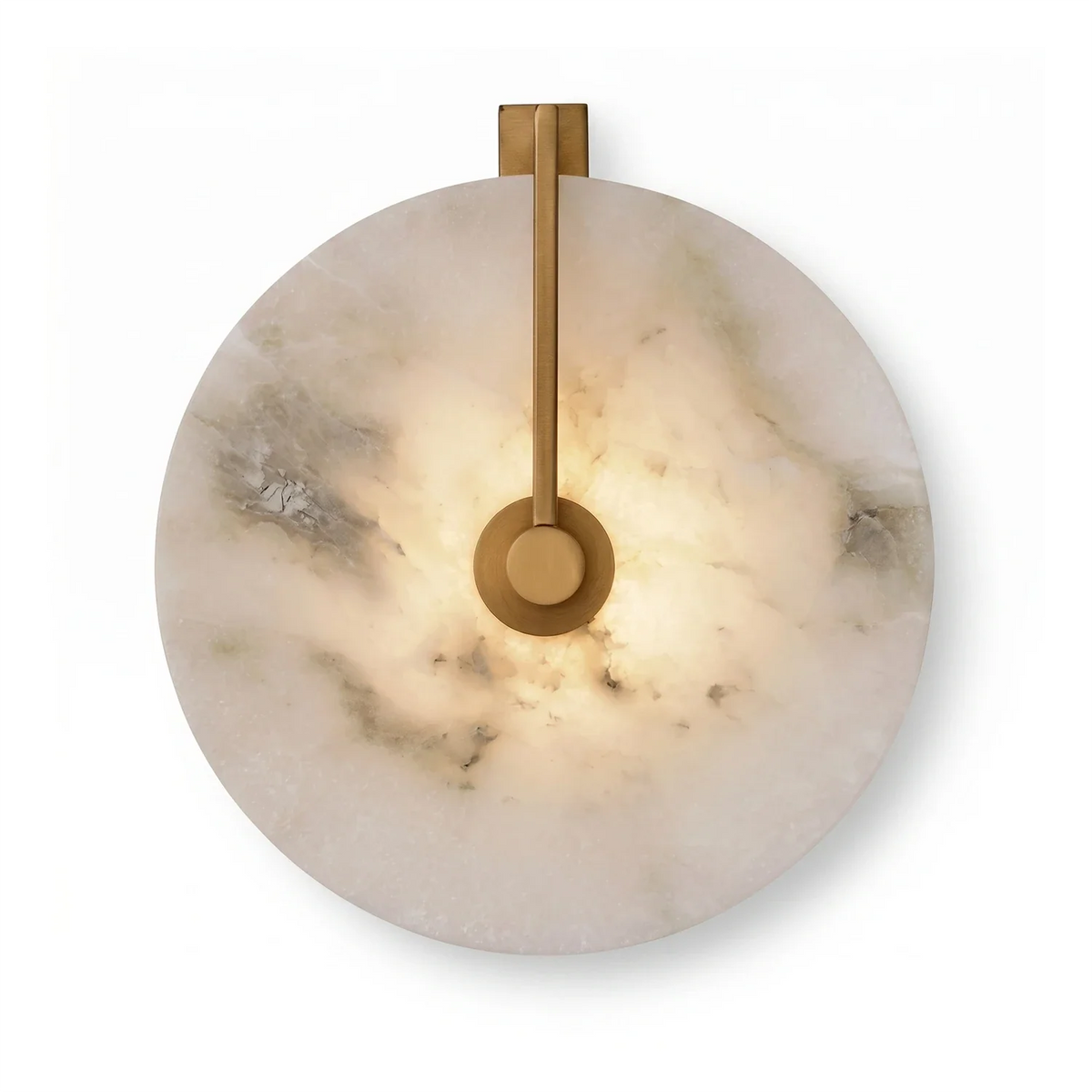 Applique murale LED en albâtre naturel