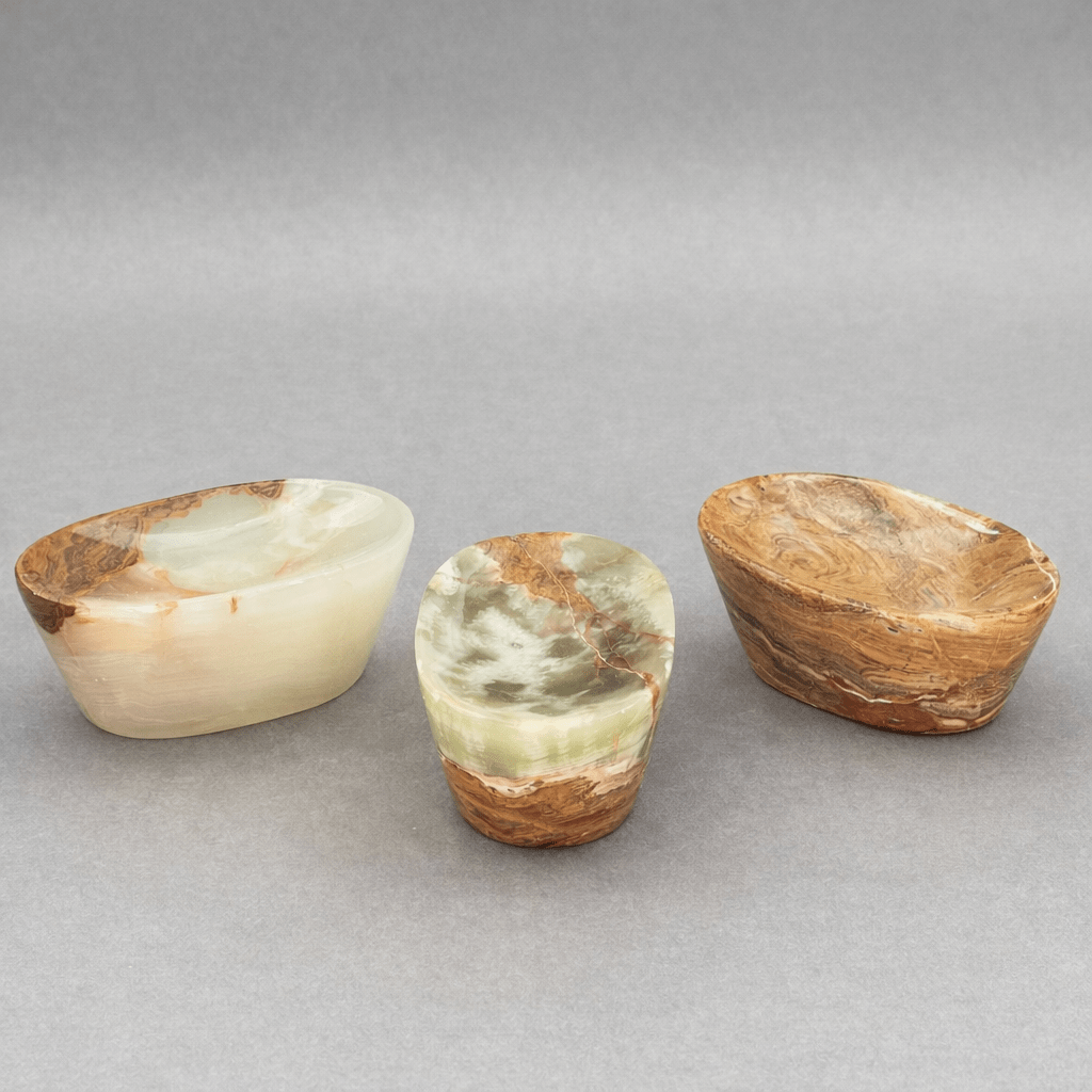 Porte-savon en onyx (12,7 cm) - Décoration de salle de bain en pierre précieuse