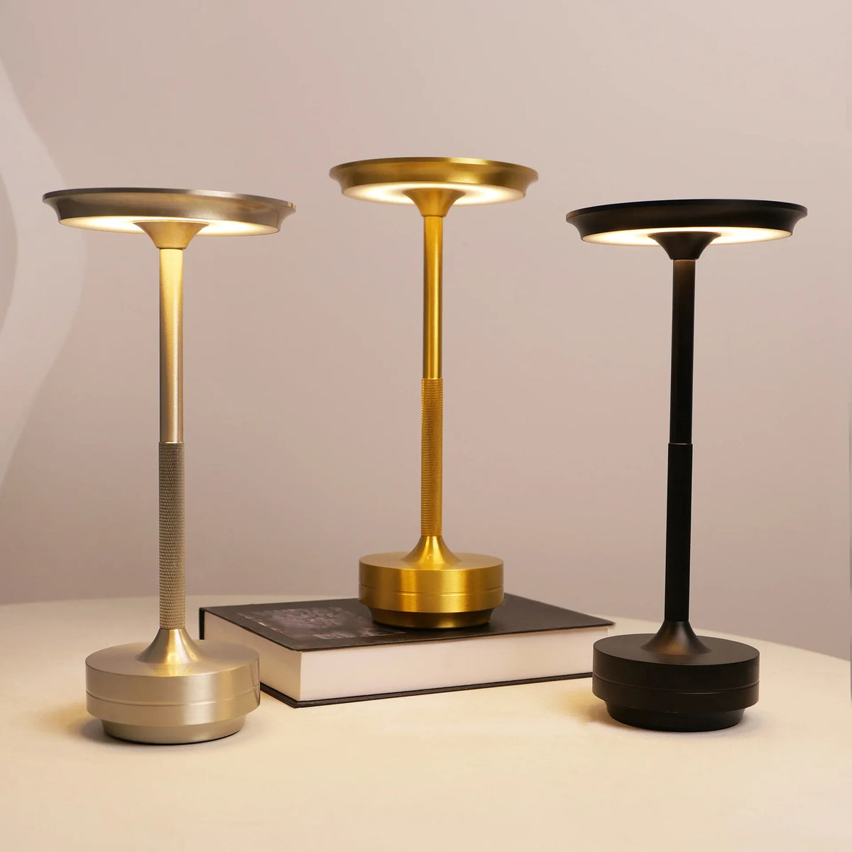 Cordless Touch USB-C LED Table Lamp | Portable Restaurant Atmosphere Light