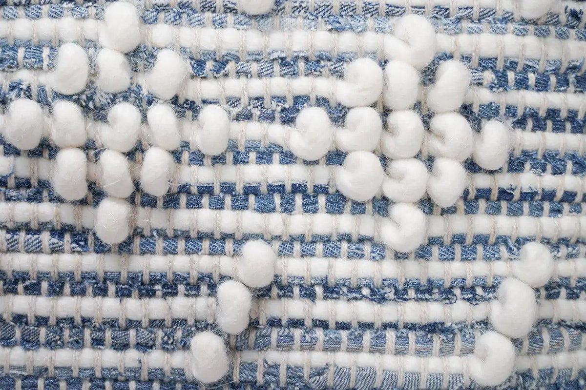 Housse de coussin en jean recyclé | Collection tissée à la main