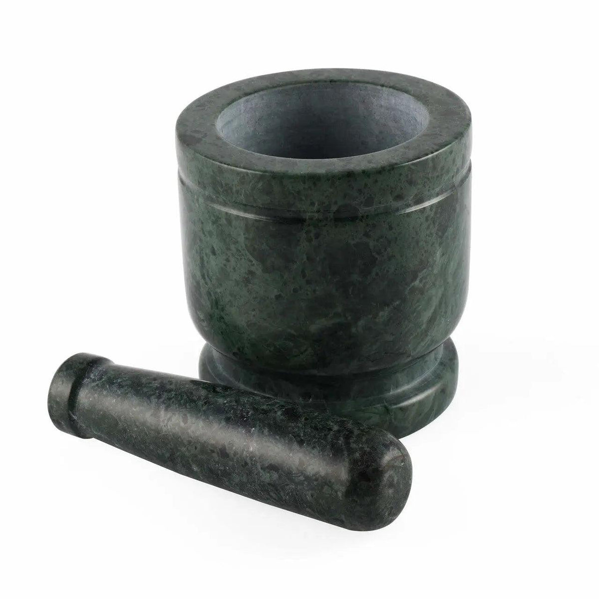 Mortier et pilon en marbre vert primevère
