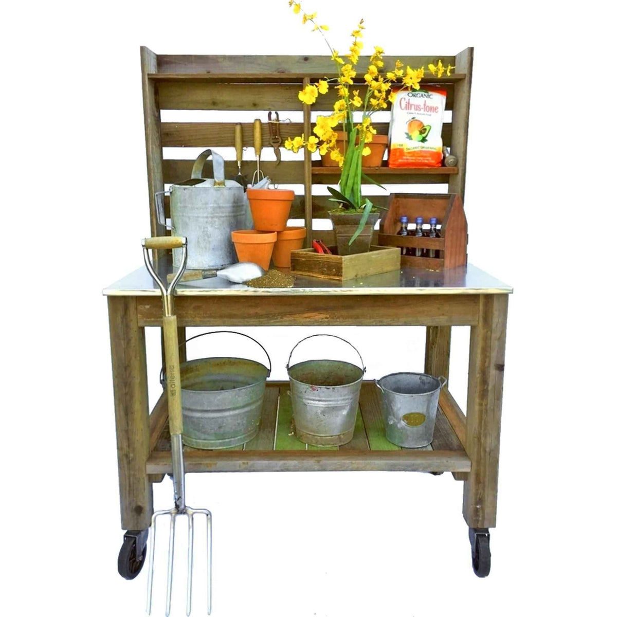 Table de rempotage en séquoia