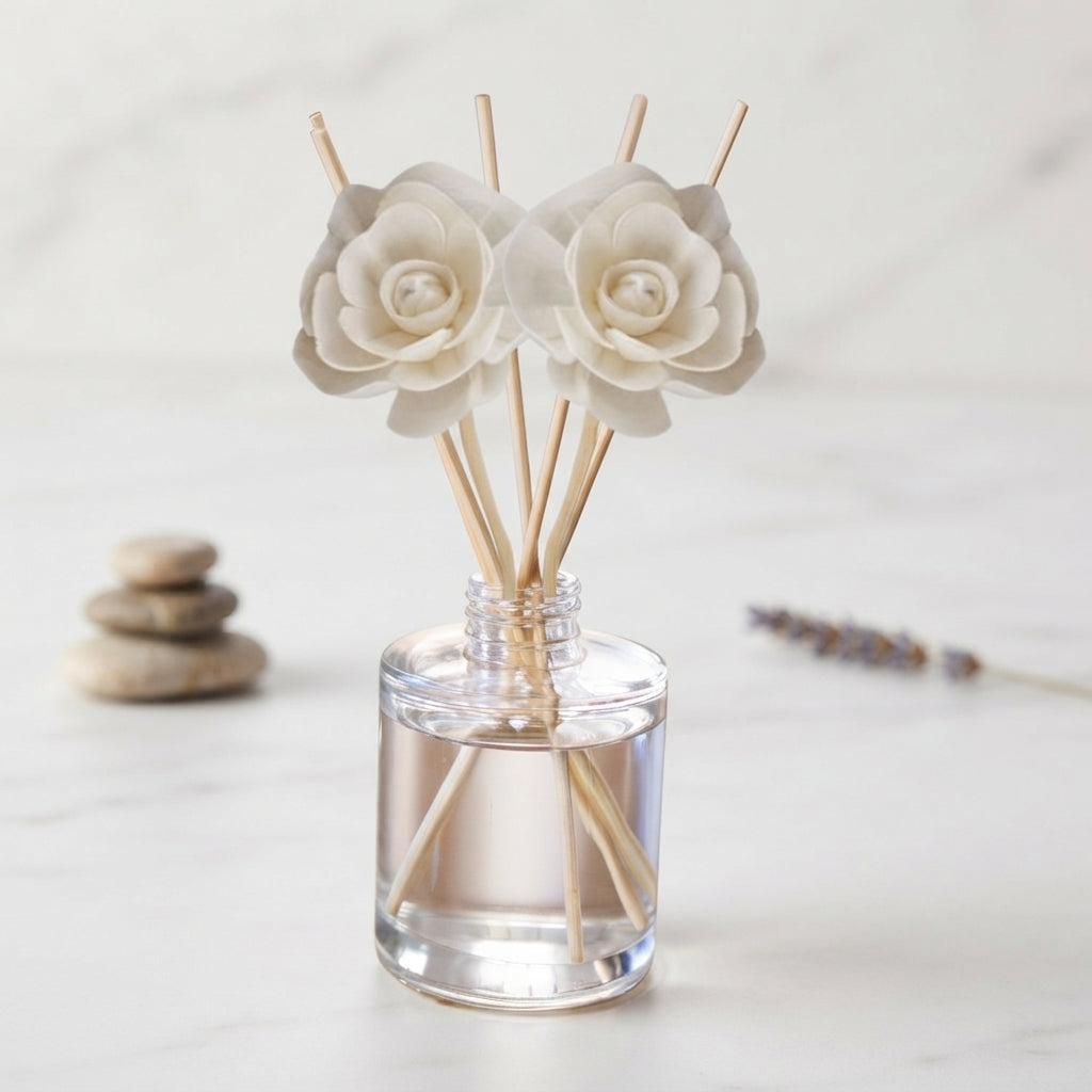 Collection de diffuseurs à roseaux Exotic & Escape – Mangue, ananas et noix de coco