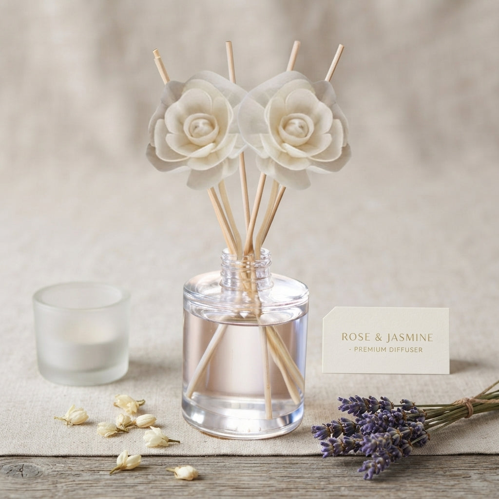 Collection de diffuseurs à roseaux Exotic & Escape – Mangue, ananas et noix de coco