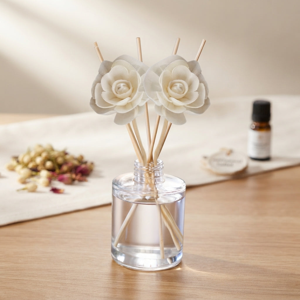 Collection de diffuseurs à roseaux Exotic & Escape – Mangue, ananas et noix de coco