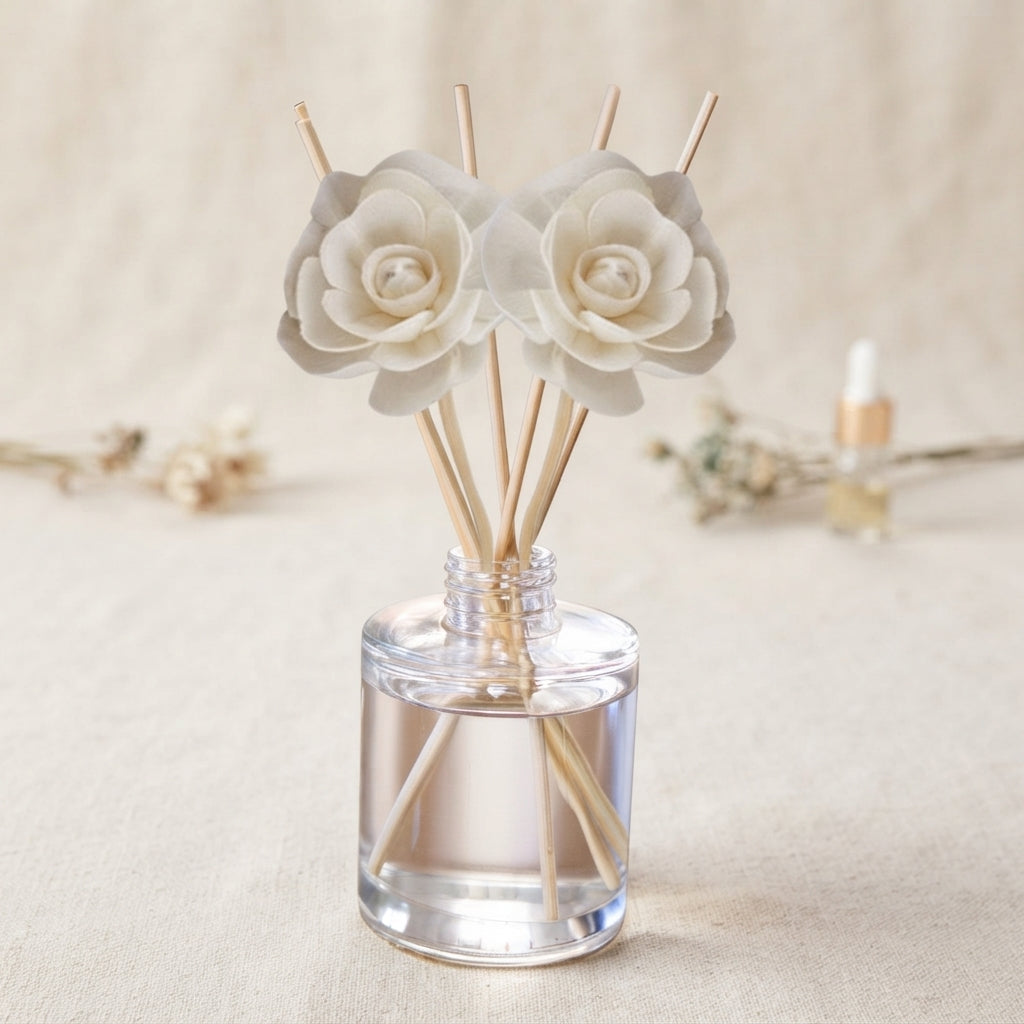 Collection de diffuseurs à roseaux Exotic & Escape – Mangue, ananas et noix de coco