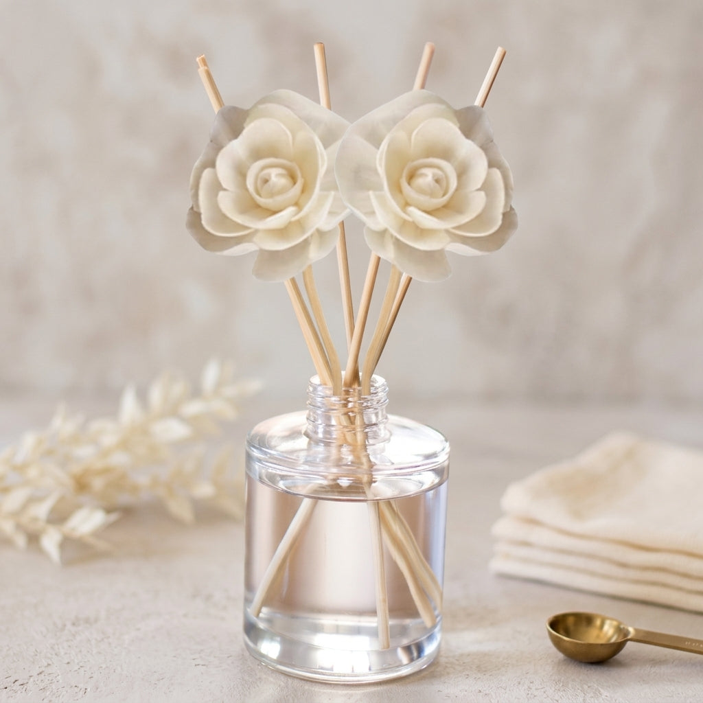 Collection de diffuseurs à roseaux Exotic & Escape – Mangue, ananas et noix de coco