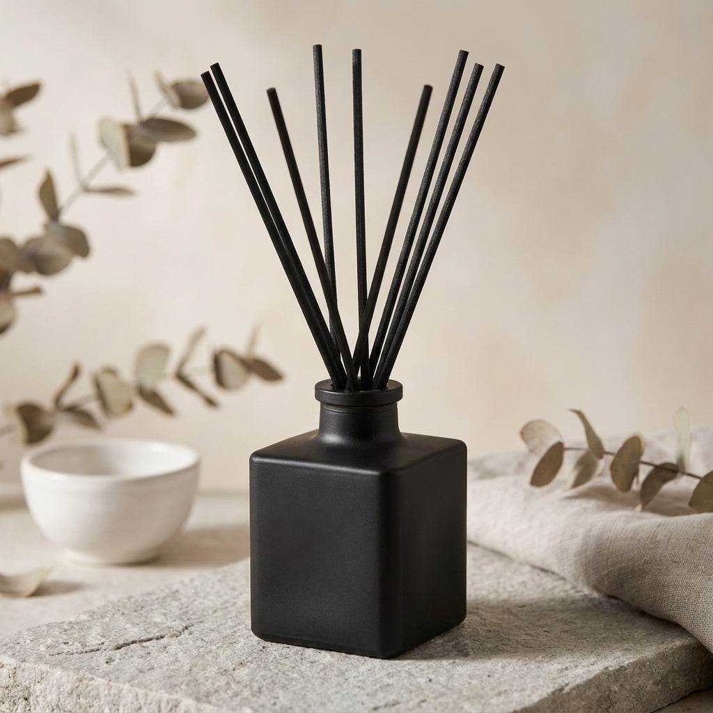 Diffusore a bastoncini Bold & Masculine – Legno, Fumo e Ossidiana