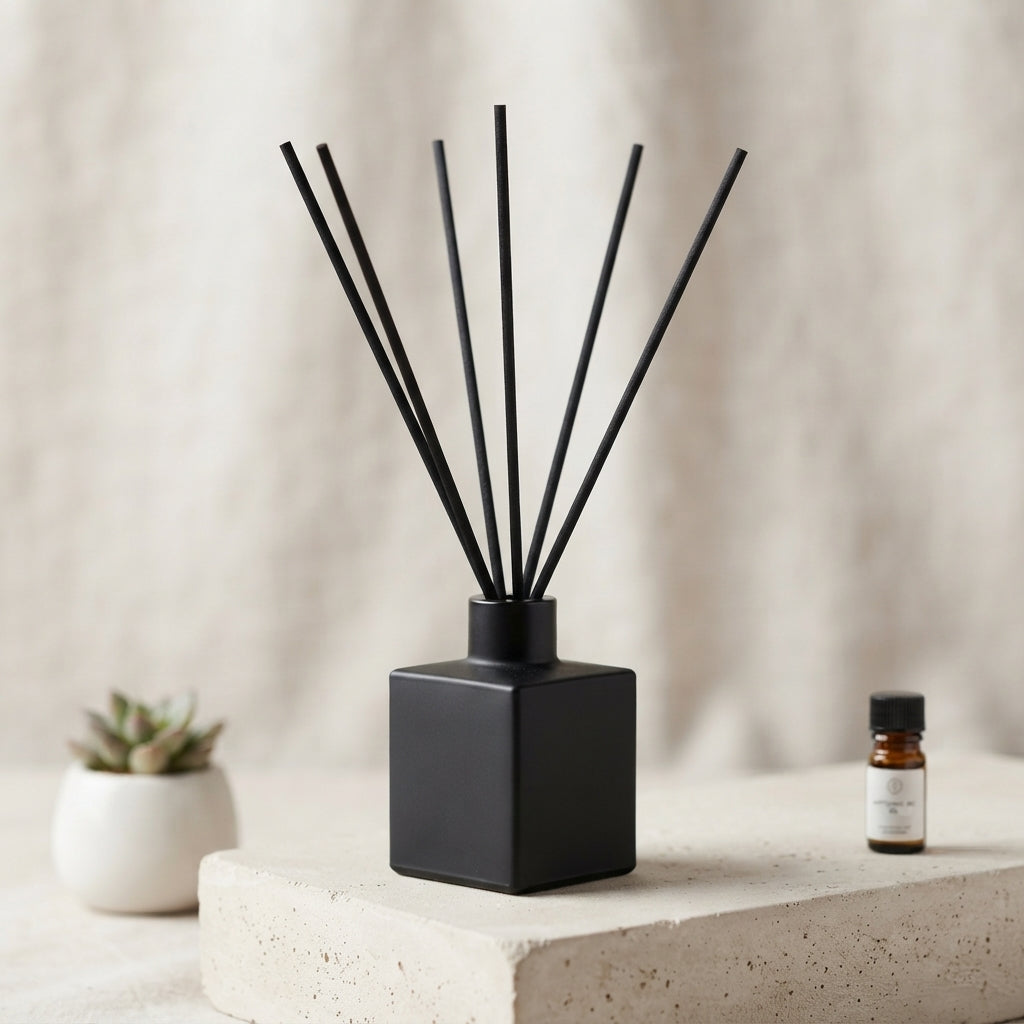 Diffusore a bastoncini Bold & Masculine – Legno, Fumo e Ossidiana