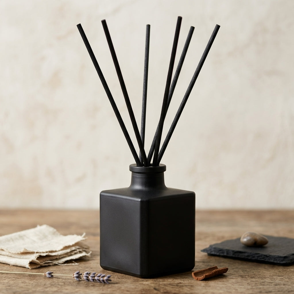 Diffusore a bastoncini Bold & Masculine – Legno, Fumo e Ossidiana