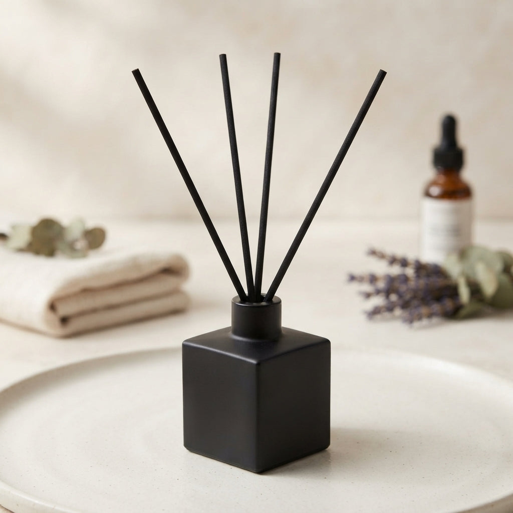 Diffusore a bastoncini Bold & Masculine – Legno, Fumo e Ossidiana