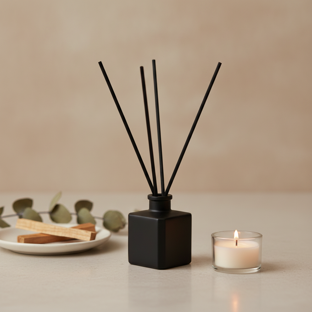 Diffusore a bastoncini Bold & Masculine – Legno, Fumo e Ossidiana