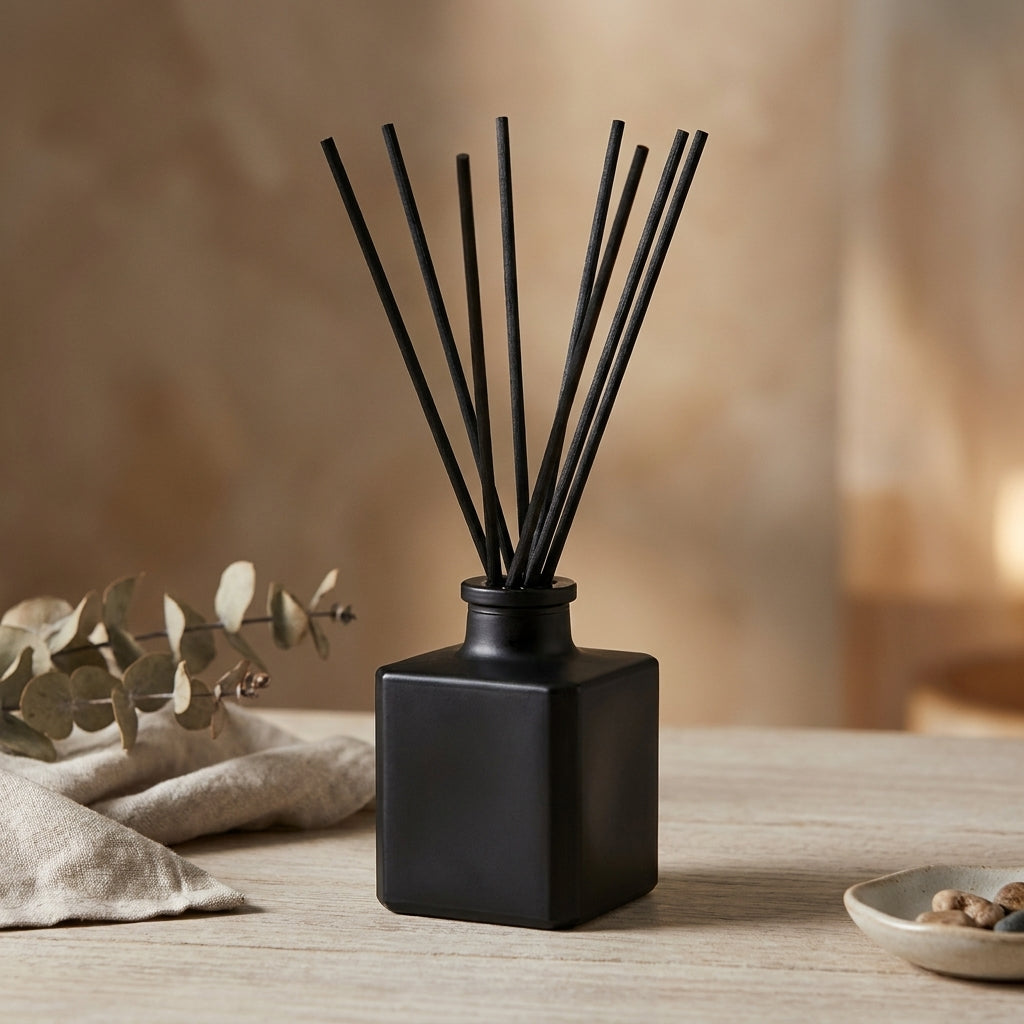 Diffusore a bastoncini Bold & Masculine – Legno, Fumo e Ossidiana