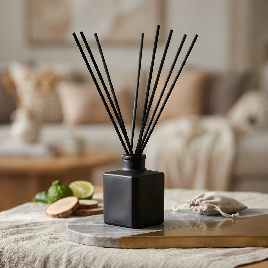 Diffusore a bastoncini Bold & Masculine – Legno, Fumo e Ossidiana