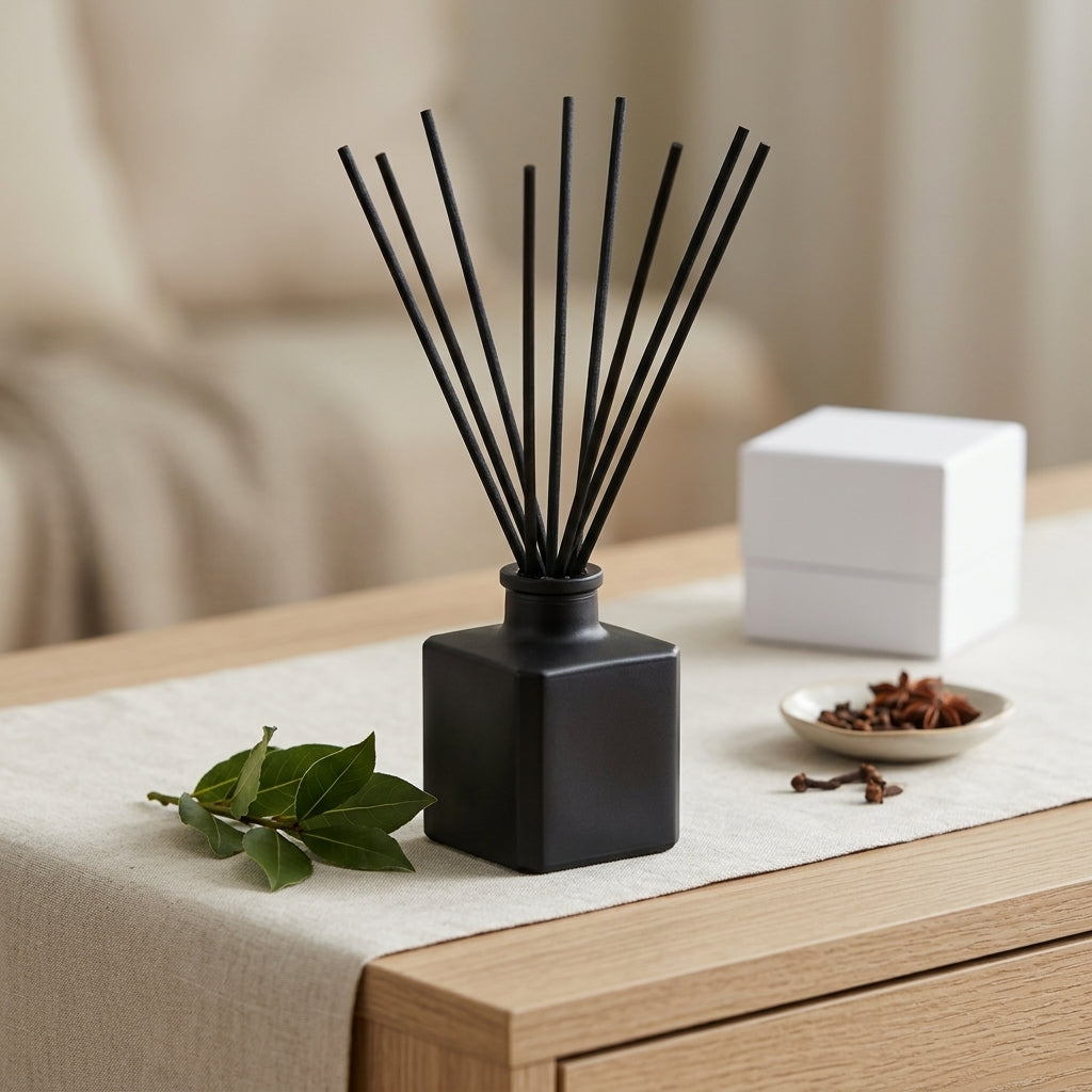 Diffusore a bastoncini Bold & Masculine – Legno, Fumo e Ossidiana
