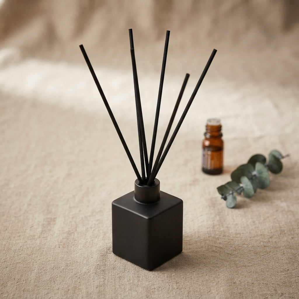 Diffusore a bastoncini Bold & Masculine – Legno, Fumo e Ossidiana