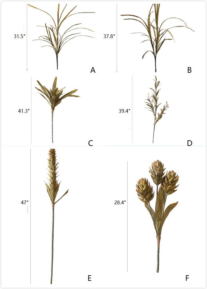 Fleurs et plantes artificielles séchées pour l'automne Renaissance