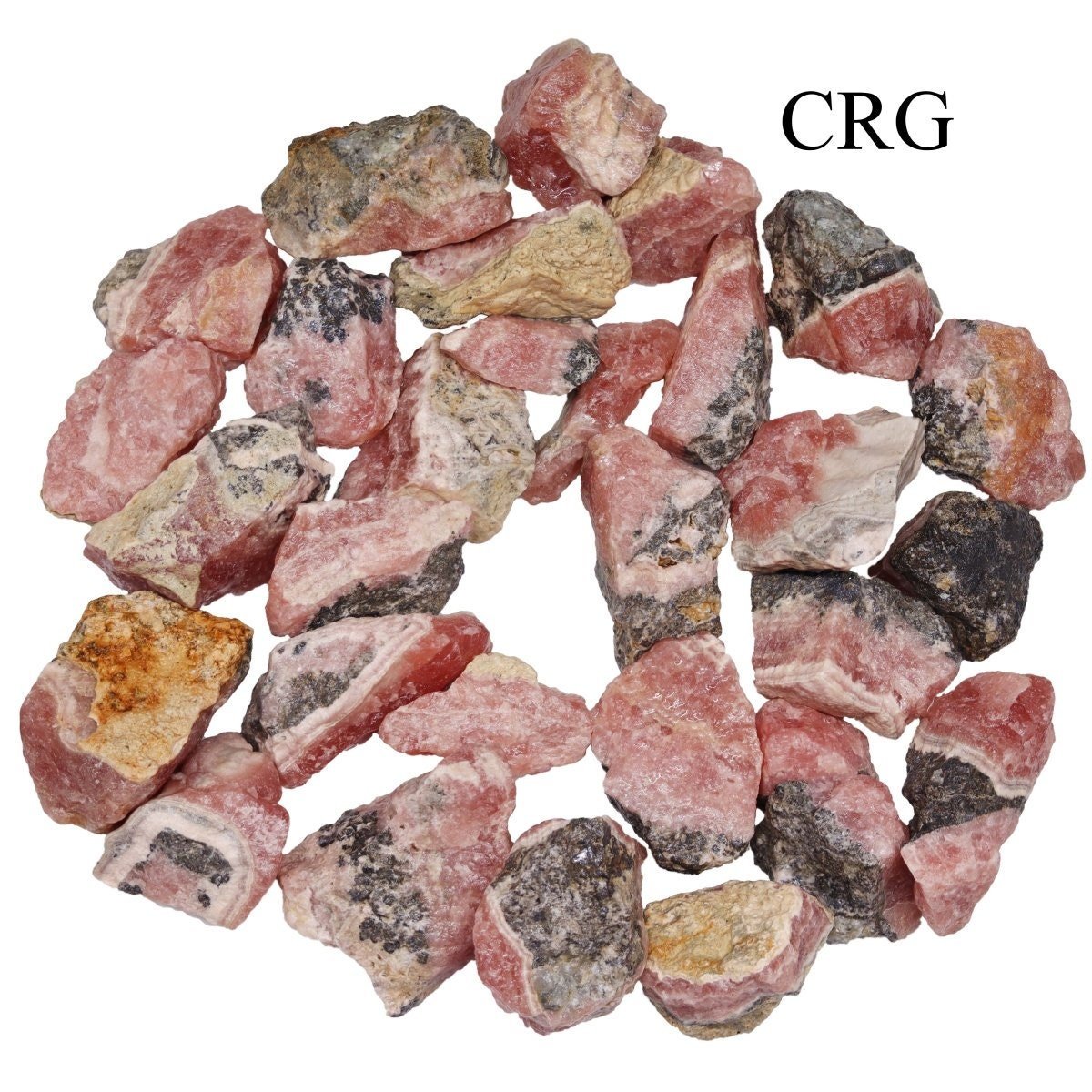 Rhodochrosite brute (taille de 1 à 2 pouces)