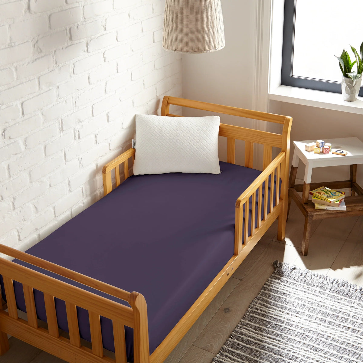 Drap-housse rafraîchissant en bambou pour lit de bébé