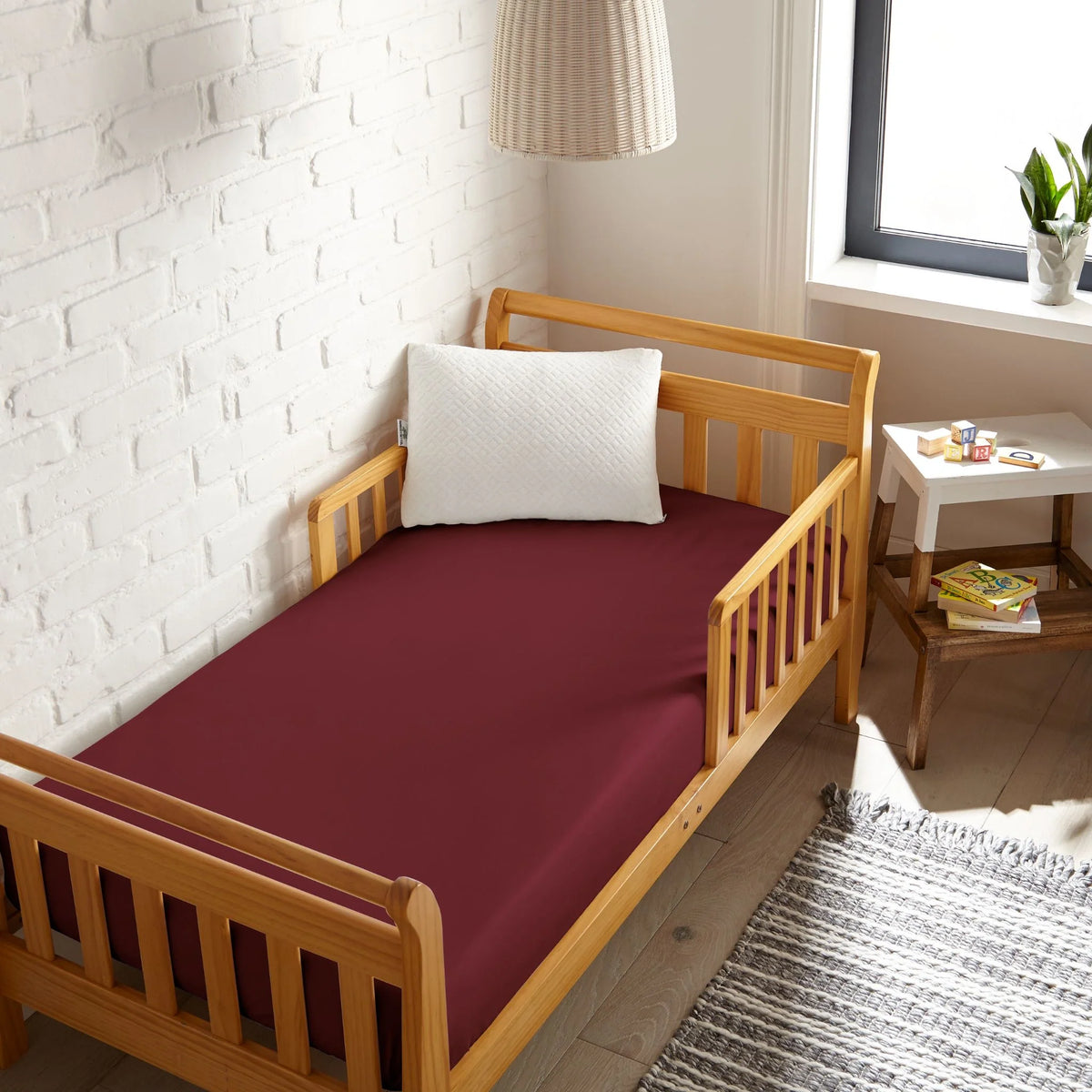 Drap-housse rafraîchissant en bambou pour lit de bébé
