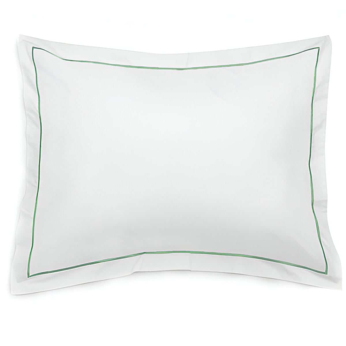 Parure de lit ronde en satin de coton uni, 400 fils, broderie simple