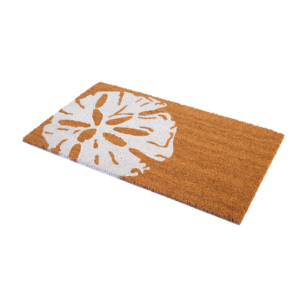 Paillasson en fibre de coco motif sable dollar