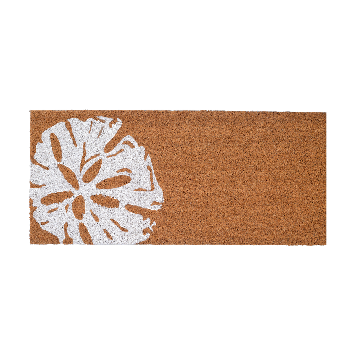 Paillasson en fibre de coco motif sable dollar