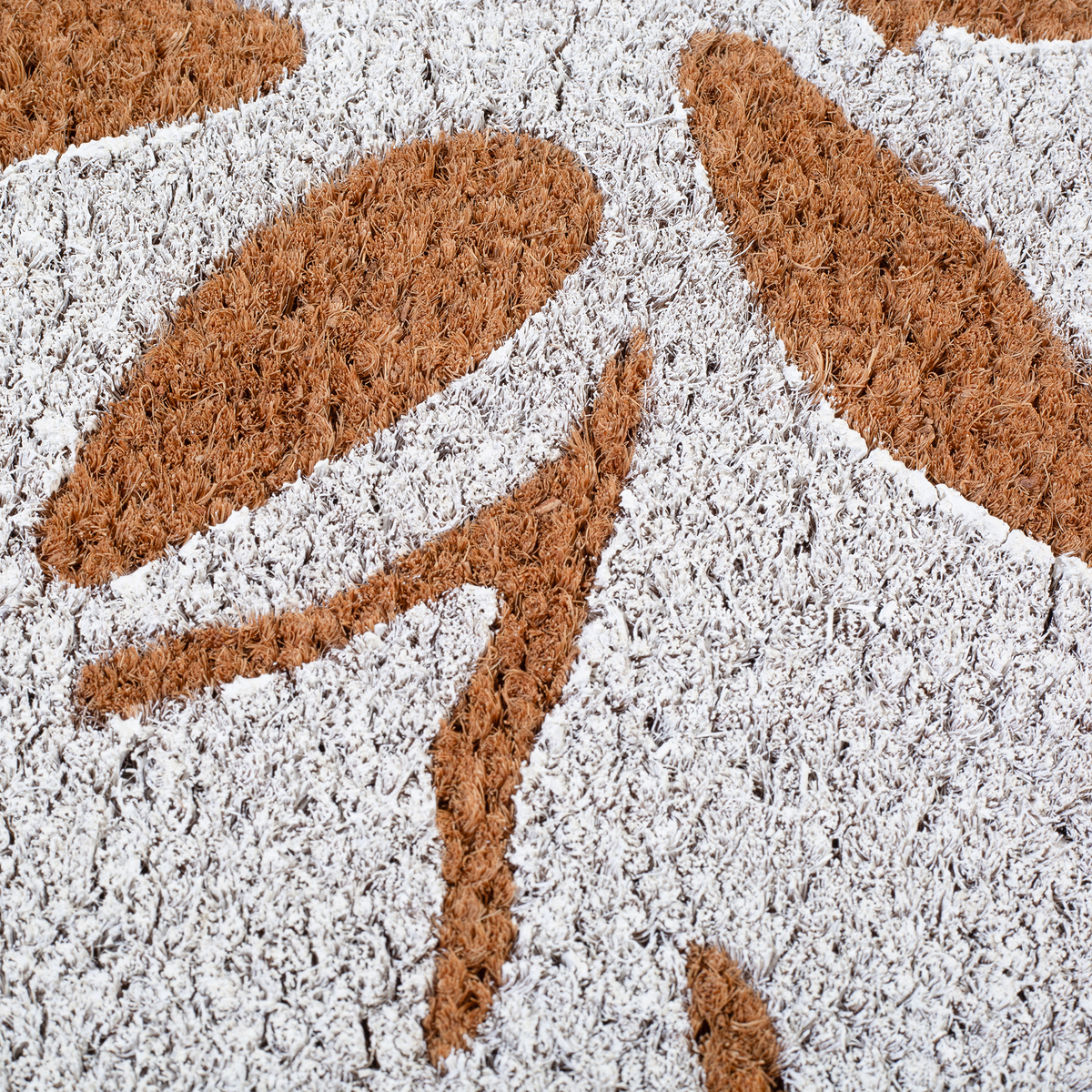 Paillasson en fibre de coco motif sable dollar