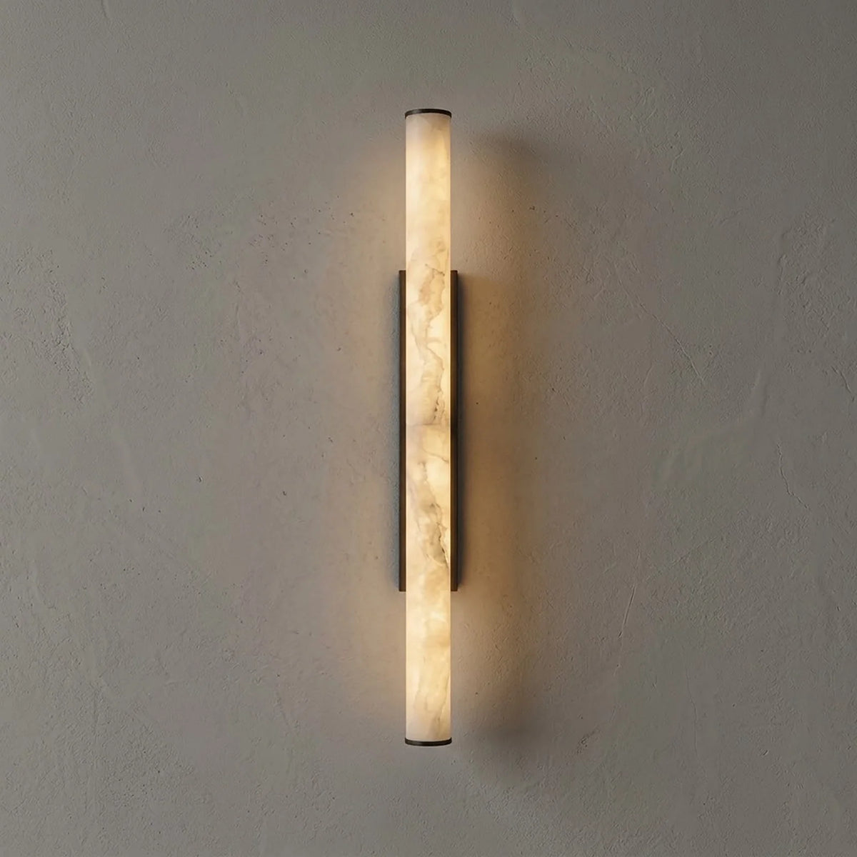 Selene Alabaster Column Sconce