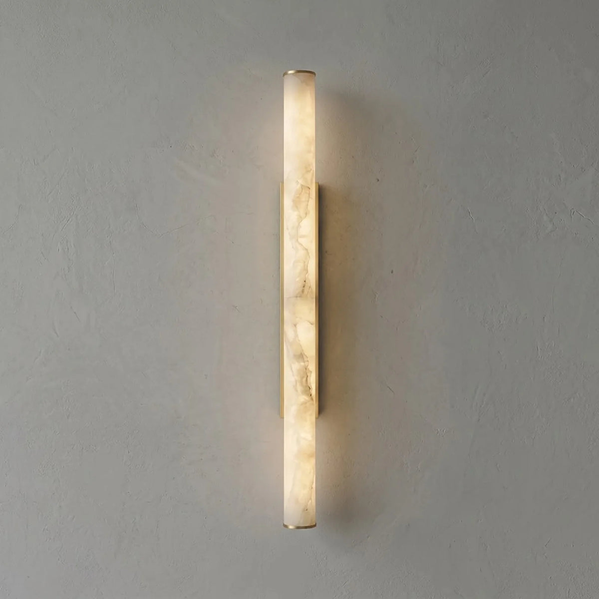 Selene Alabaster Column Sconce