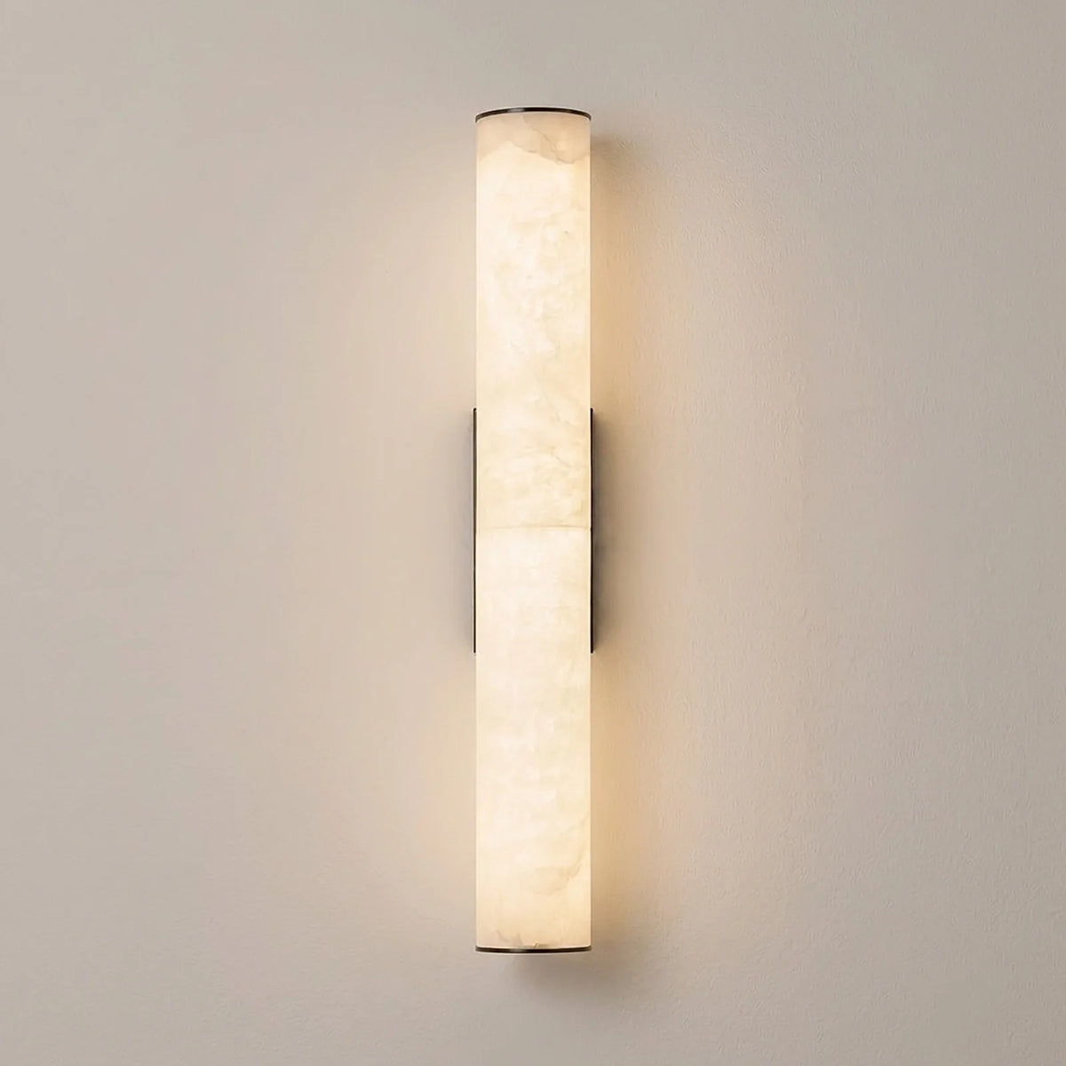 Selene Alabaster Column Sconce