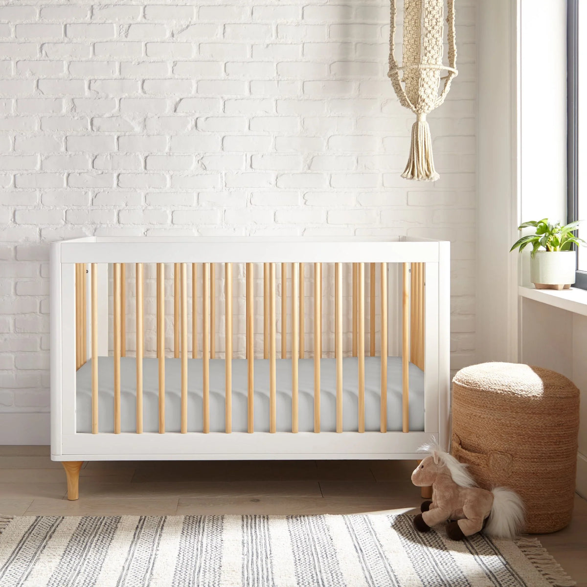 Drap-housse rafraîchissant en bambou pour lit de bébé