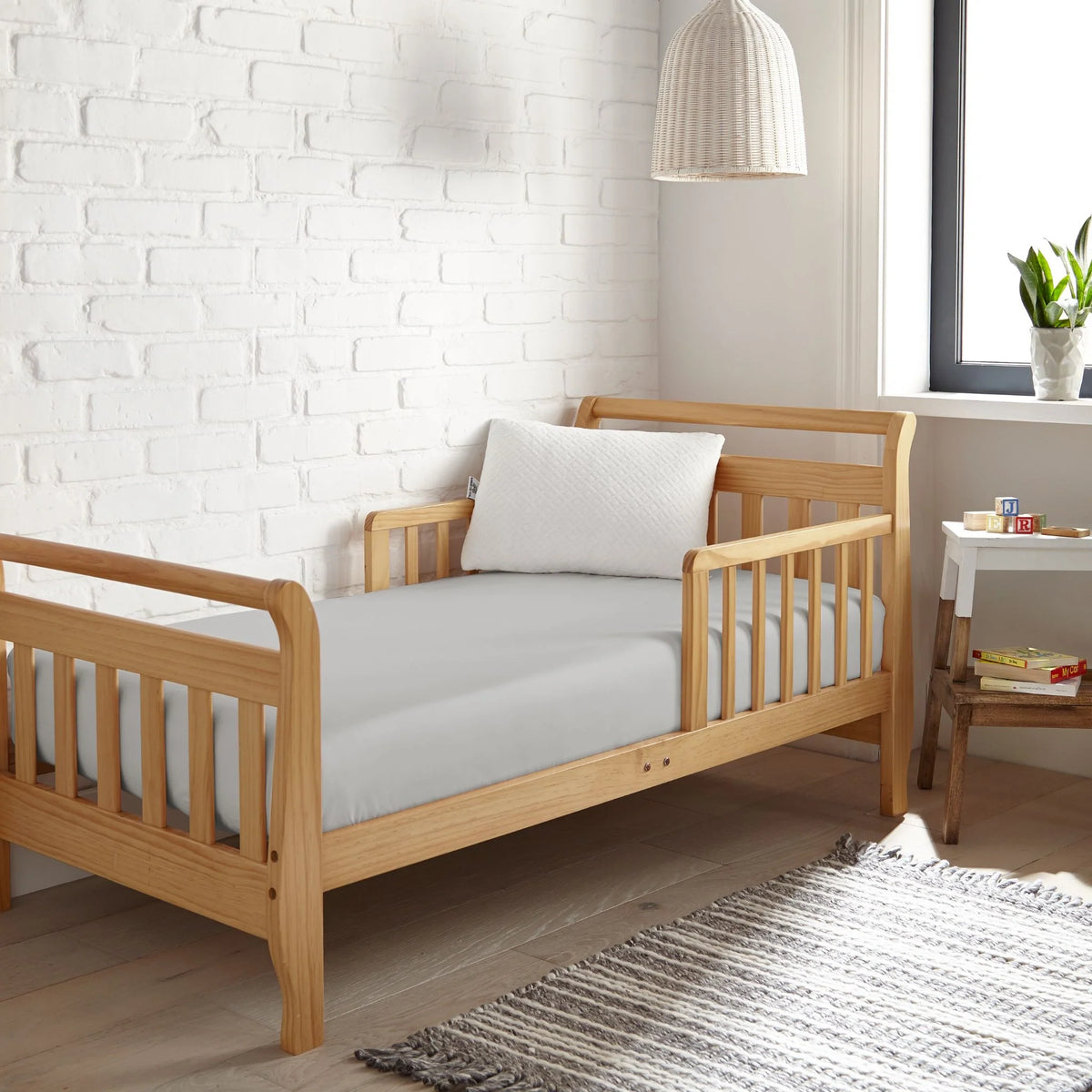 Drap-housse rafraîchissant en bambou pour lit de bébé