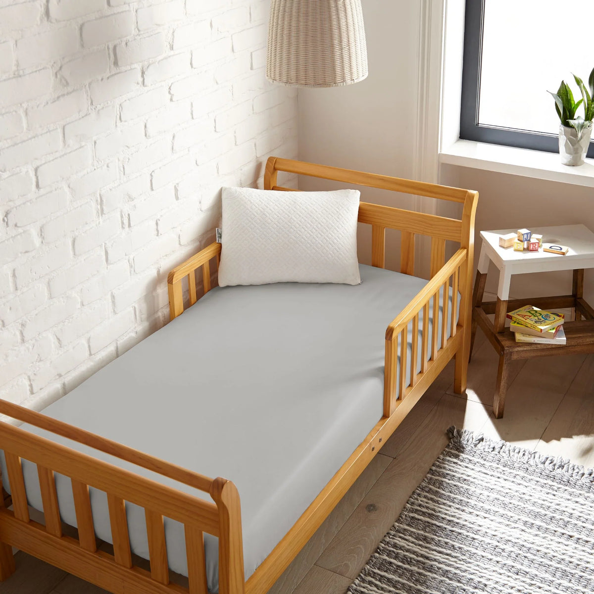 Drap-housse rafraîchissant en bambou pour lit de bébé